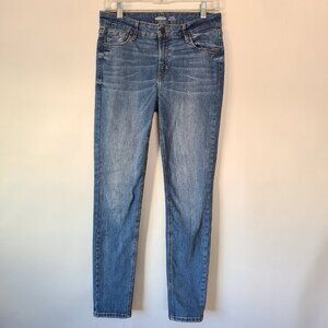 Old Navy Rockstar Super Skinny Jeans Built-In Sculpt Blue Stretch Size 8